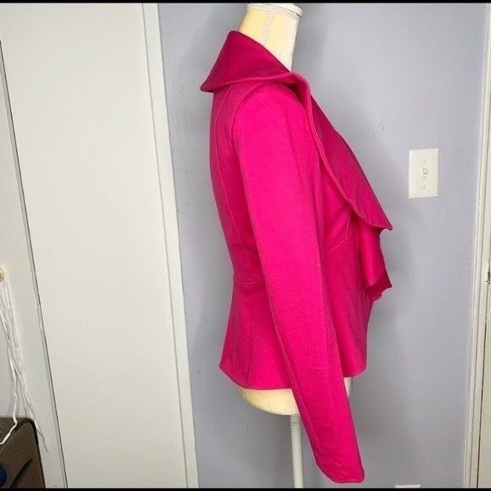 Inc International Concepts Draped Pink Small Women’s Jacket Blazer Zip Closure - Picture 6 of 13
